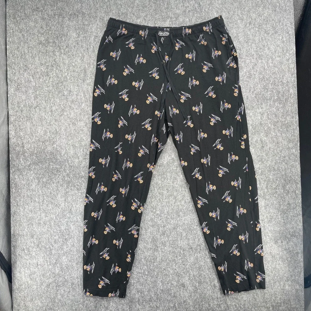 Polo Ralph Lauren Mens XL Black Skiing Polo Bear Pajama Lounge Pants